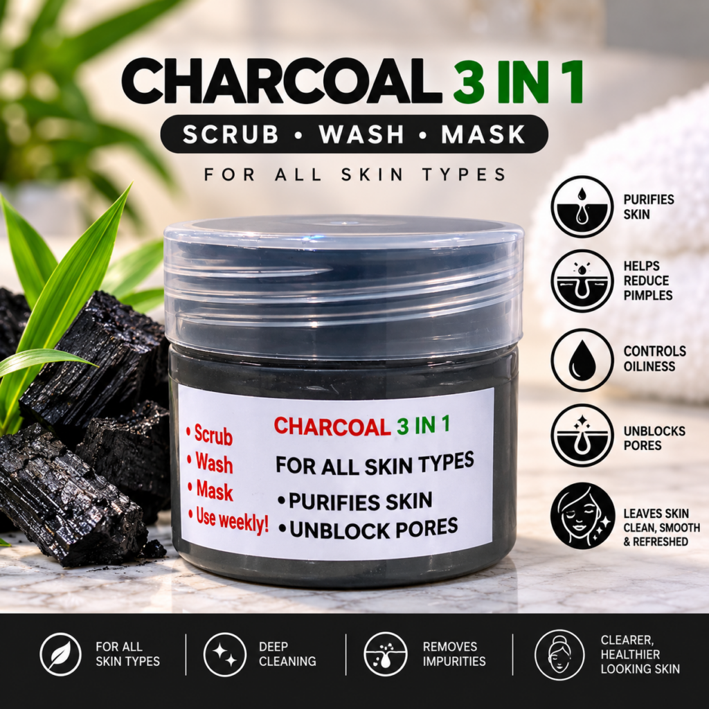 Charcoal 3-in-1