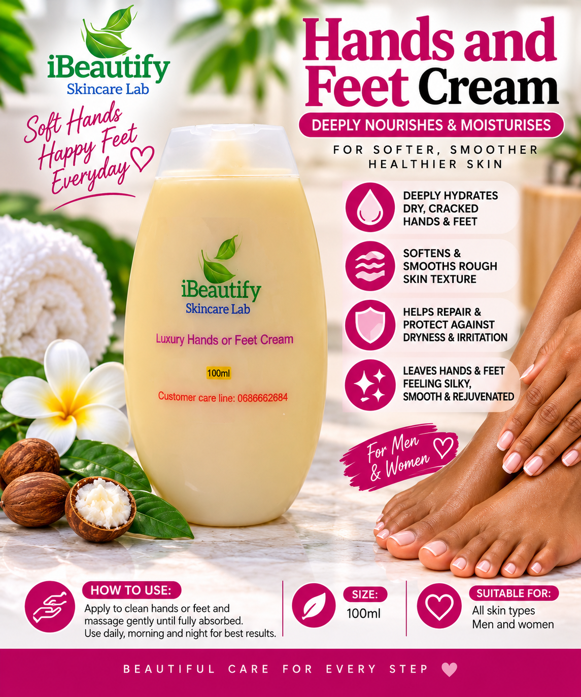 Hands & Feet Cream – 100ml